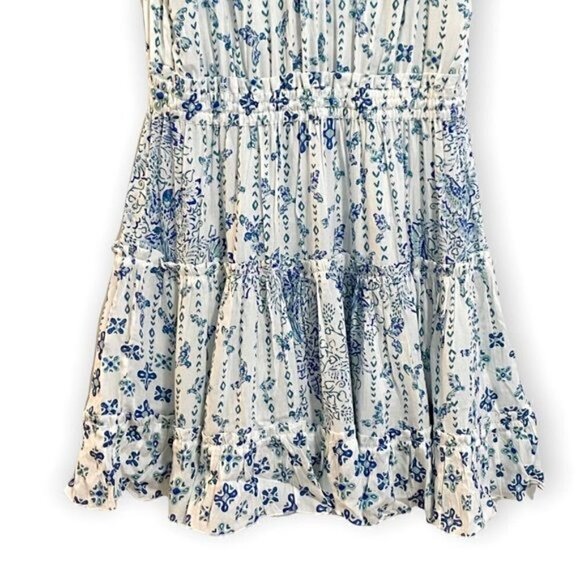 NWT Poupette St. Barth Clara Blue Parrot Mini Dress size L - Picture 9 of 15